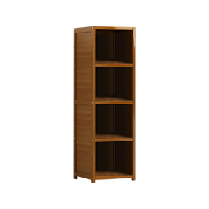 Bamboo Shelf Bookcase Display Storage Rack Stand