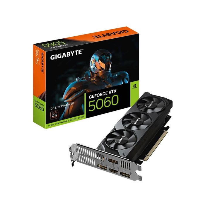 Gigabyte Rtx 5060 Oc Low Profile 8gb Gddr7 Pcie 5.0 – 2512 Mhz, Cuda 3840