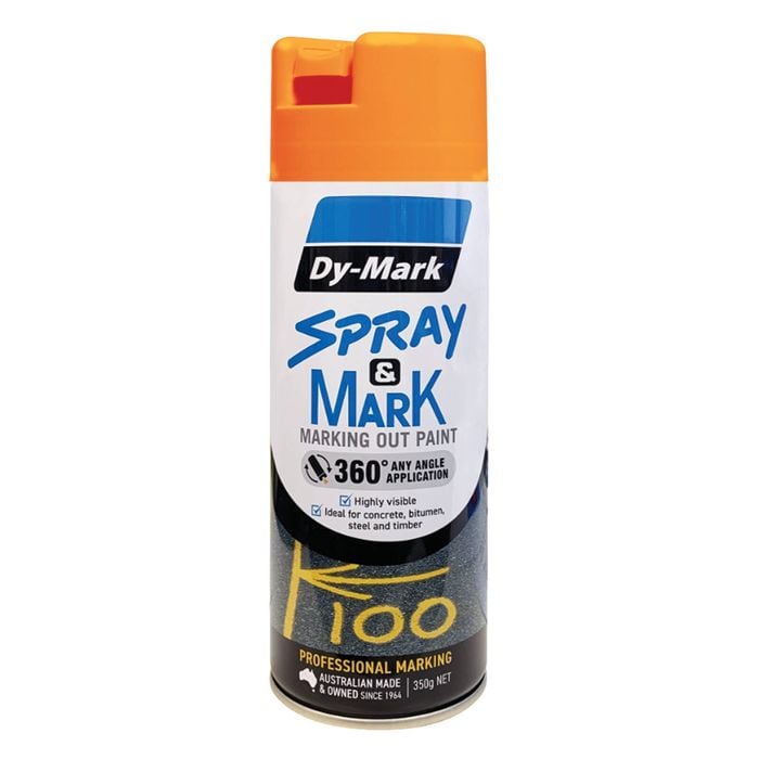 Dy-Mark 350g Fluoro Orange Spray And Mark Paint