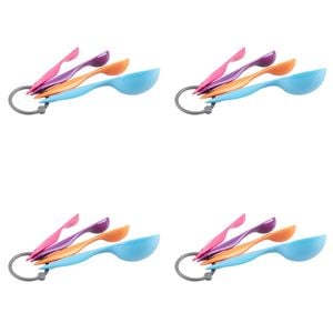 4x 4pc Appetito Measure Spoons Home Kitchen Cooking Utensil Set