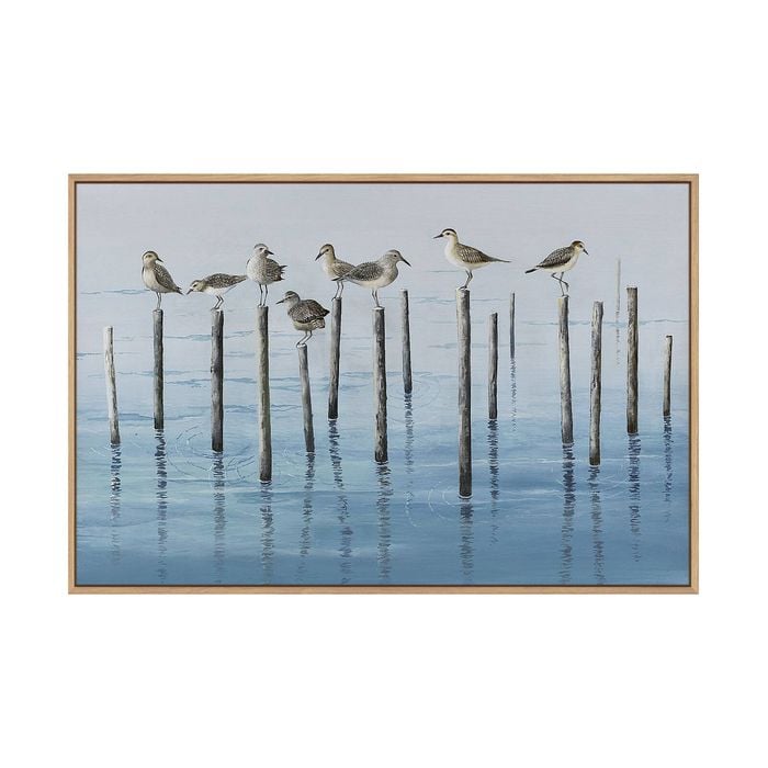 Artey | Midday Break - Framed Canvas - Natural Frame - 80 x 120 cm