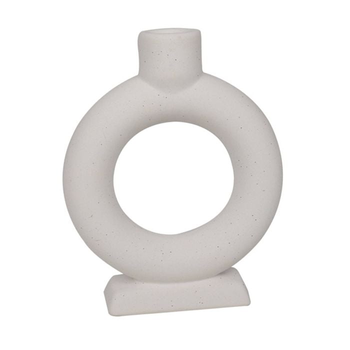 Maine & Crawford Ophelia 17cm Textured Ceramic Vase - White