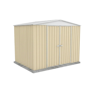 Absco Sheds 3.00m x 2.18m x 2.30m Classic Cream Double Door Highlander Garden Shed 