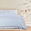CleverPolly Yarn-Dyed Microfibre Stripe Quilt Cover Set - Blue, Super King
