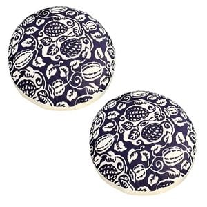 SOGA 2 Pack 45cm Pouffe Cushions Polyester Cotton with EPP Filling