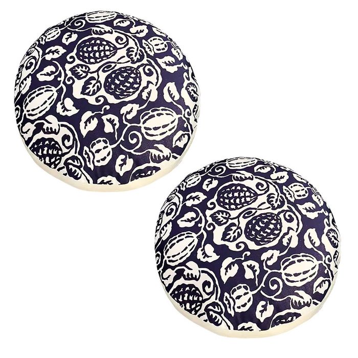SOGA 2 Pack 45cm Pouffe Cushions Polyester Cotton with EPP Filling