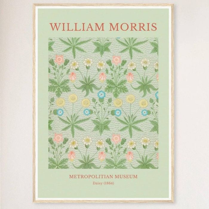 Galrie William Morris Daisy Print from Metropolitan Museum - Timeless Elegance (1864), Wood Frame, A0 84 x 119cm (33 x 47inch)