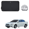 Front Windscreen Sun Shade for Mitsubishi Lancer 2007 - 2017 Auto (CJ) - Standard 150 x 85 cm - Black