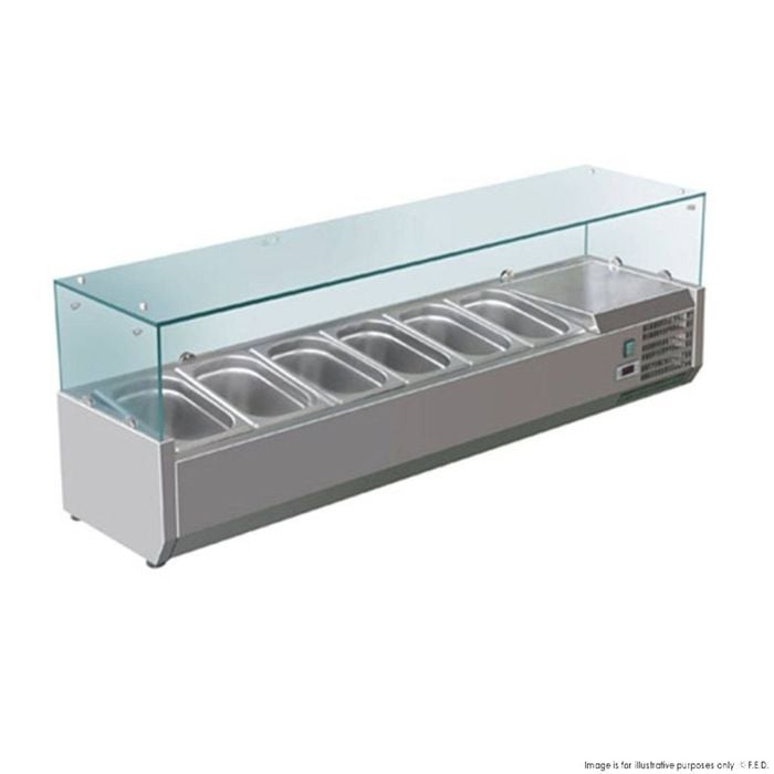 FED-X Flat Glass Salad Bench