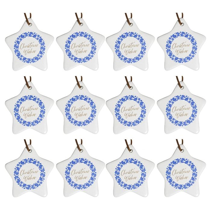 12x LVD Hang Star Xmas Hamptons Decorative Sculpture Ornament Home/Lounge Decor