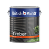 British Paints 4L Pitch Black Timber Exterior Paint