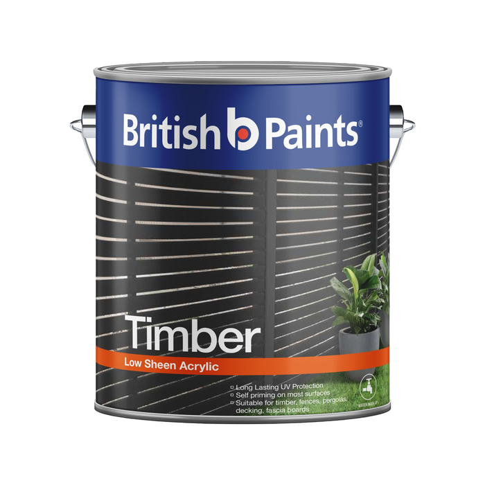 British Paints 4L Pitch Black Timber Exterior Paint
