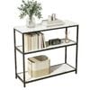 Artiss Console Table Marble Effect 3-tier