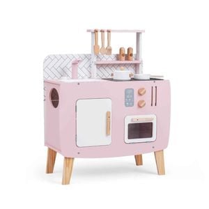 Costway Kid Play Kitchen Wooden Kitchen Playset Chef Pretend