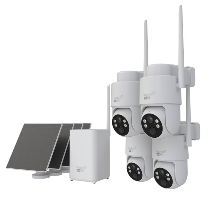 MaxRanger4K Pan Tilt Security System with Auto Tracking - 4 Pack