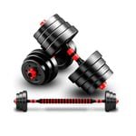 40kg Adjustable Dumbbell Set Barbell Home GYM Exercise Weights