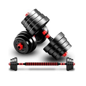 Fitness Master 40kg Adjustable Dumbbell Set Barbell Home Gym Exercise Weights