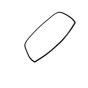 Oven Door Seal Frontal Gasket 053179, suits Delonghi