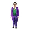 More Than Party Purple Clown Kids Costume Green Vest Striped Pants 10-12y