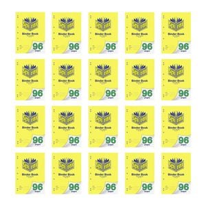 20x Spirax 121 Binder Book A4 8mm Ruled 96 Pages School Paper Notebook Yellow