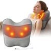 Livemor Usb Back Massager With Heat, Neck & Shoulder Massage Pillow For Pain Relief