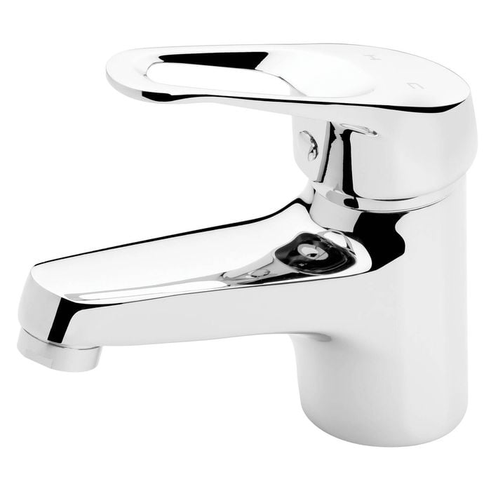 Foreno Chrome Espree Loop Lever Basin Mixer All Pressure