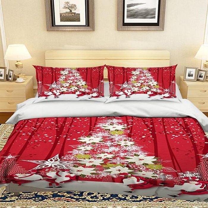 3D Christmas Decoration 190 Bedding Set Pillowcases Quilt Duvet Cover Set Queen King