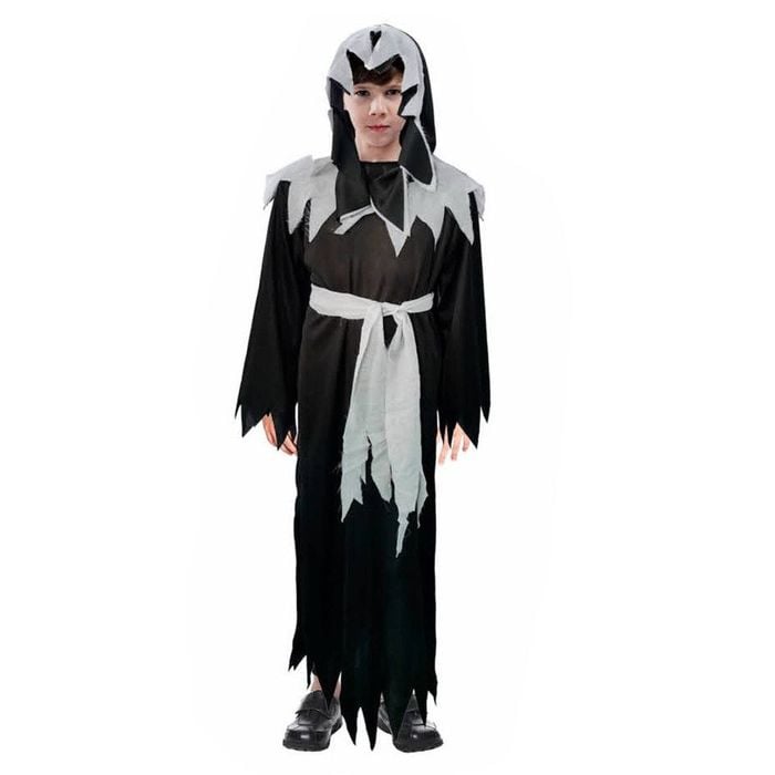 More Than Party Death Reaper Hooded Tunic Kids Halloween Costume 6-9y