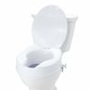 Raised Toilet Seat 100mm Height Increase with Lid Universal Toilet Seat Riser 136kg Capacity