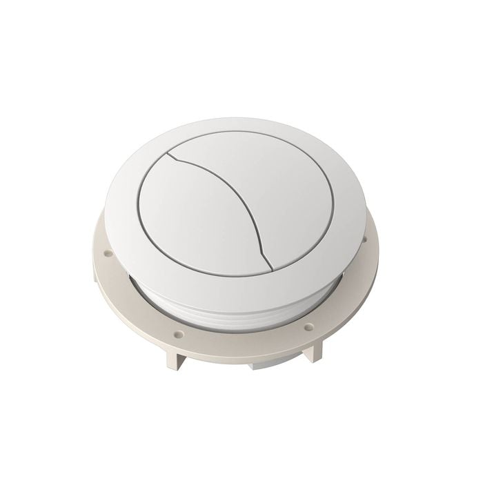 CLARK White Toilet Cistern Flush Button