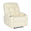 La Bella Beige 8-Point Electric Massage Recliner Chair - PU Leather Lounge Sofa Armchair ARLEEN