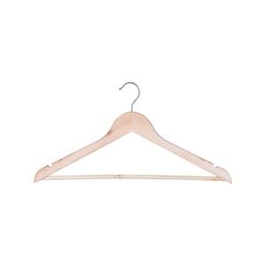 Practa Timber Clothes Hangers With Bar - 5 Pack 