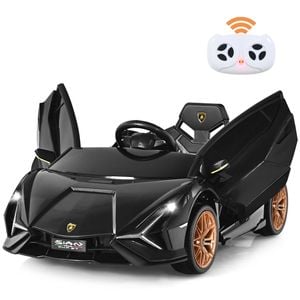 Costway Lamborghini Licensed Ride On Car 12v Electric Toy Car Black