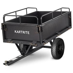 Kartrite 430kg Heavy-Duty Steel Dump Cart with Foot Pedal Dumping System