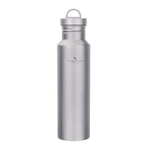 NNEOBA Titanium Water Bottle 750ml Lightweight Reusable Bottle Silver