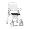 Bedside Commode Chair - Swing Armrests & Non-Slip Feet, 130kg Capacity - Grey