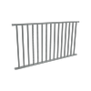 ProtectorAl 1800 x 950mm Monument Aluminium Flat Top Square Picket Balustrade Panel