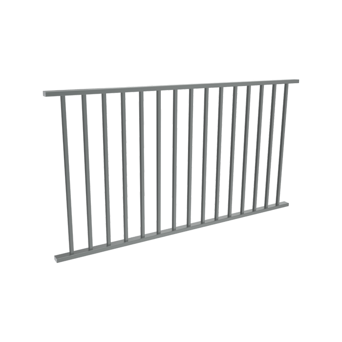ProtectorAl 1800 x 950mm Monument Aluminium Flat Top Square Picket Balustrade Panel