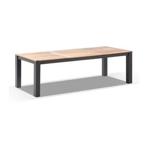 Balmoral 2.5M Outdoor Aluminium Teak Top Dining Table
