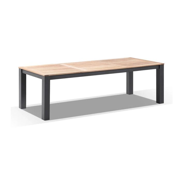 Balmoral 2.5M Outdoor Aluminium Teak Top Dining Table