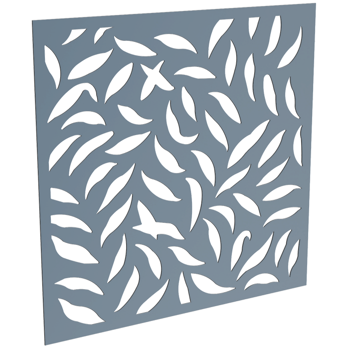 ProtectorAl 300-1200 x 300-1200mm Deep Ocean Large Leaf Unframed Solid Aluminium Decorative Panel 