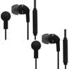 2PK Moki Noise Isolation Earbuds Microphone & Control Black