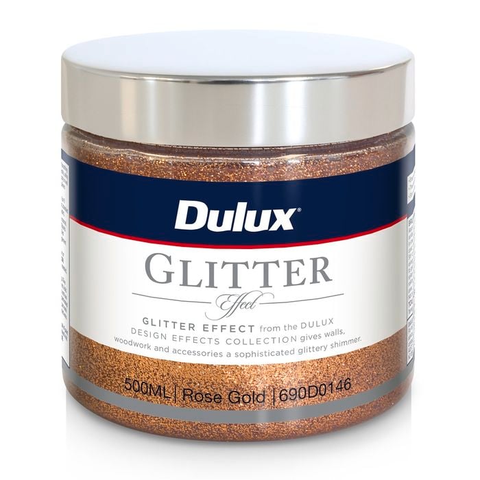 Dulux 500ml Rose Gold Design Effect Glitter Paint