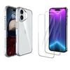 Icoverlover For Iphone 17 Case + 2x Glass Screen Protectors Clear