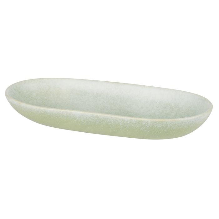 Davis & Waddell Greta Porcelain Oval Serving Plate Mint Green 30x13x5cm
