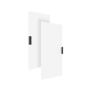 Lugna 1021 x 900 x 16mm White Double Doors