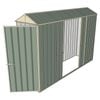Build-a-Shed 0.8 x 3 x 2.1m Gable Single Hinged Door Shed with Double Sliding Side Door - Green