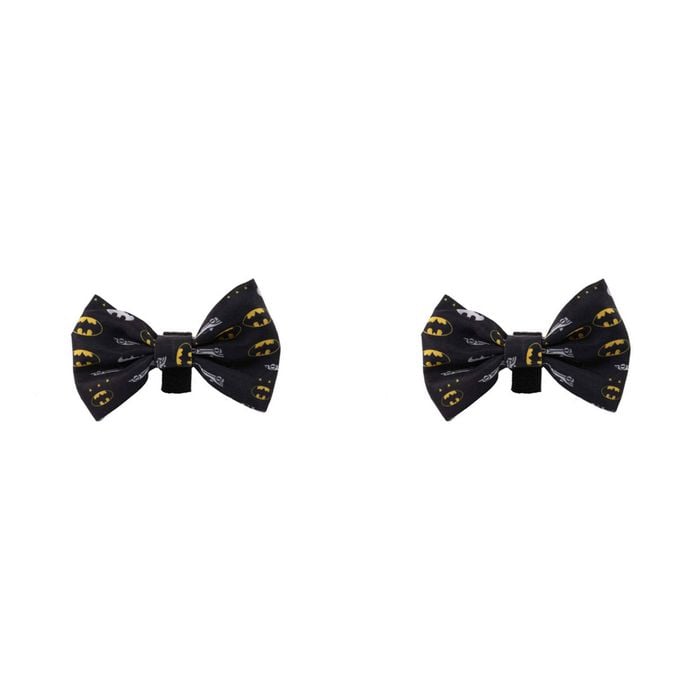 2x The Stubby Club Batman Accessory Dress Up Pet Dog Bowtie/Ribbon Neck/Collar