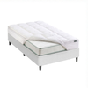Zinus Single Fabric Bed Base Ensemble & Essential Bonnell Inner Spring Mattress Set with Quilted Pillowtop Mattress Topper