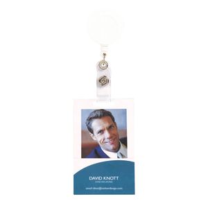 Rexel ID Retractable Card Holder with Strap 750mm (White)